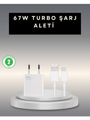 Belirtilmemiş 67 Watt Type C Şarj Adaptörü Poco X3 X4 X5 Pro Uyumlu - LINOST3416-3041