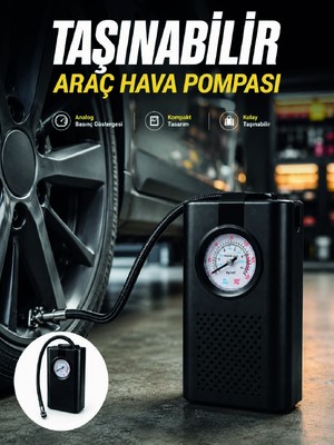 Belirtilmemiş Otomobil Bisiklet ve Motosiklet Için Taşınabilir Lastik Hava Pompası - LINOST5019-8152