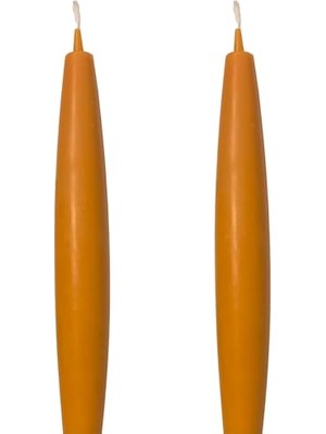 Kazan Hobi 22 cm Mermi Formlu Balmumu Şamdan Mumları, 2 Adet