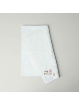 Kazan Hobi Beyaz Bambu Yüz Havlusu, 50X85 Cm, Gift