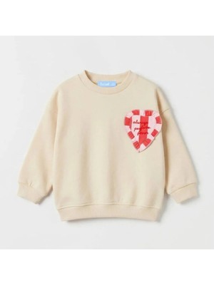 Dereff Always Bej Sweatshirt 4-5 Yaş