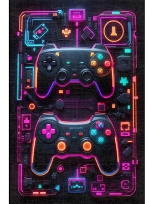 Kazan Hobi Kadife Oyuncu Odası Halısı, Kaymaz Pamuk Tabanlı, Yıkanabilir, Antibakteriyel, Gamer Gaming Halısı 160X230