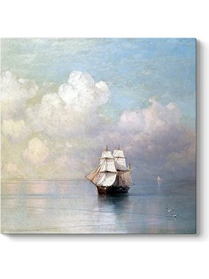 Kazan Hobi Ivan Ayvazovski - Calm Seas Tablosu 30 x 30