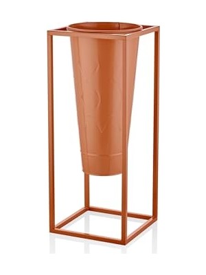 Kazan Hobi Prizma Vazo & Saksı Terracota 70X30X30 cm