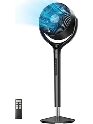 Kazan Hobi Turbopoly Circulator Fan 362 Siyah Ayaklı Sessiz Hava Sirkülatörü