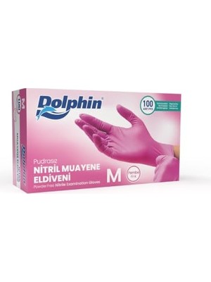 Kazan Hobi Pembe Nitril Eldiven, Pudrasız, M, 100'LÜ Paket
