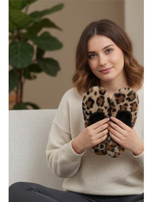 Ceyda Shoes Süslü Peluş Ev,hac Tavaf Umre Babeti, Hediye, Günlük Babet,tüylü Babet, Panduf, Patik, Gösteri Pisi Pisi