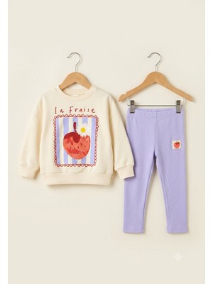 My Kids Wear Kız Çocuk Günlük Takım - Trend Baskılı 2'li Set 12941