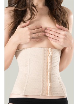 Pileli Store Agraflı Bel Korsese,underbust Toparlar,1 Beden Incelten,gün Boyu Konforlu Sıkılaştırıcı Bambu Korse
