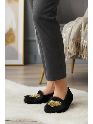 Ceyda Shoes Süslü Kadife Ev,hac Tavaf Umre Babeti, Hediye, Günlük Babet,tüylü Babet, Panduf, Patik, Gösteri Pisi Pisi