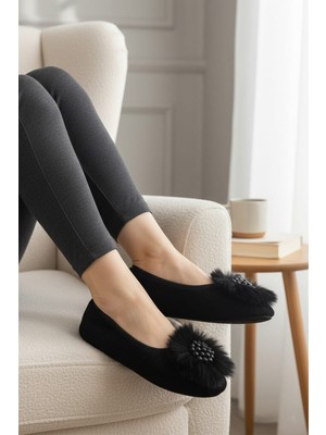 Ceyda Shoes Süslü Kadife Ev,hac, Umre Babeti, Hediye, Günlük Babet,tüylü Babet, Panduf, Patik, Gösteri Pisi Pisi