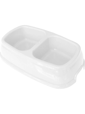 Ikili Plastik ve Su Kabı 500 + 500 ml Beyaz