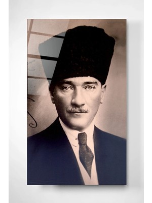 Esranın Dünyası Atatürk Cam Tablo, Dekoratif Cam Tablo