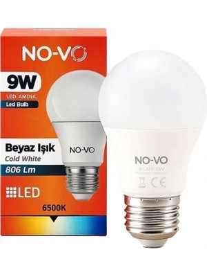 Ecoport Beyaz LED Ampul - 9W - E27 Duy
