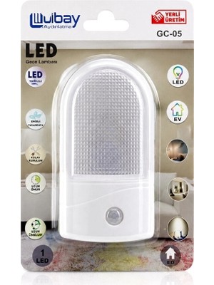 Ecoport Fotosel Gece Lambası - Sensörlü - Oval Tasarım - 0.1W