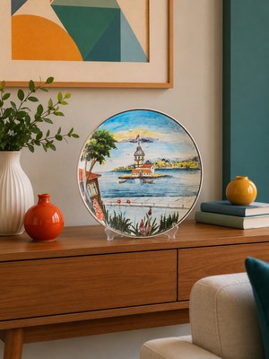 Feray Home Ev Dekorasyonu - El Yapımı 30 cm Dekoratif Tabak