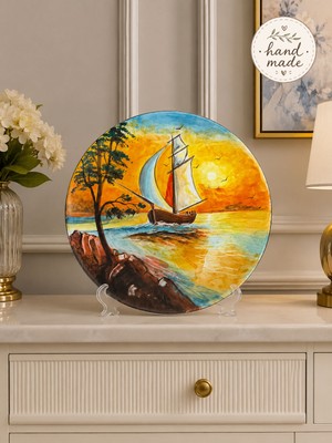 Feray Home Ev Dekorasyonu - El Yapımı 30 cm Dekoratif Tabak
