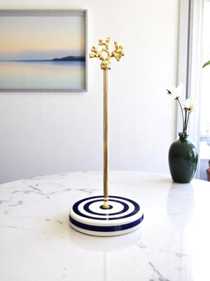 Feray Home Kağıt Havluluk - Lacivert Zebra Gold