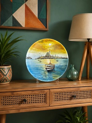 Feray Home Ev Dekorasyonu - El Yapımı 30 cm Dekoratif Tabak