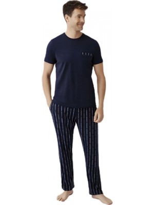 Pileli Store Pilelistore Gömlek Pijama Şort Takım Erkek AR3578-S