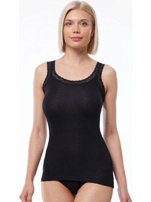 Pileli Store Pilelistore Bayan Kalın Askılı Atlet Kadın ML193