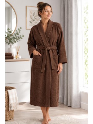 Luna Sacra Waffle Yakalı Kimono Bornoz