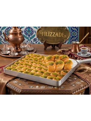 Filizzade 1 Tepsi Cevizli Bülbülyuvası Metal Tepsi Hediyesi Ile