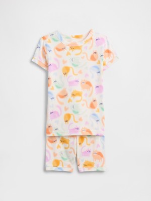 Gap Bebek Beyaz %100 Organik Pamuk Pijama Takımı
