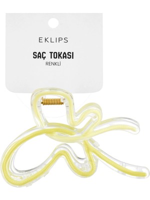 5 Adet Eklips Sarı Kurdela Mandal Toka
