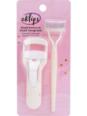 2 Adet Eklips Kirpik Kıvırıcı ve Kirpik Tarağı
