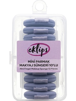 3 Adet Eklips Mini Parmak Makyaj Süngeri 10'lu