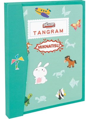 Akıllı Bayi 03 569 Ahşap Manyetik Tangram -Pilsan Oyuncak