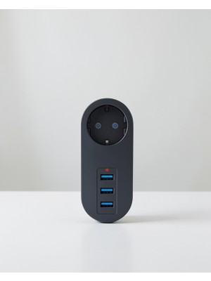 Alemdar Pazarlama 3400 Priz, Akım Korumalı, 2500W, USB Hızlı Şarjlı