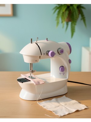 Alemdar Pazarlama Pro Dikiş Makinesi, Mini Ev Tipi, Çift Makara, Ayarlanabilir