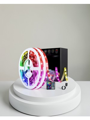 Alemdar Pazarlama Şerit LED 10 Metre USB Rgb Telefon Kontrollü Kumandalı