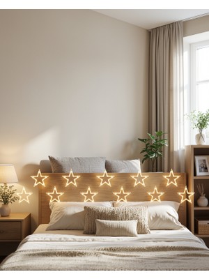 Alemdar Pazarlama Yıldız Desenli Perde Tipi Peri LED 3x3 Metre Aydınlatma Yeni Nesil