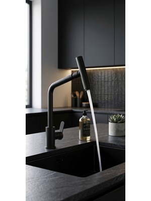 Titanium Design Oynar Uçlu Joistik Eviye Bataryası