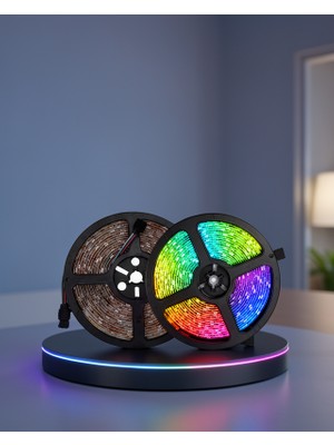 Alemdar Pazarlama Smart Şerit LED Kumandalı USB Enerjili Suya Dayanıklı Dekoratif Aydınlatma