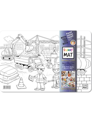 Alkasaz Funny Mat Küçük Inşaatçılar / Little Builders Ikili Set