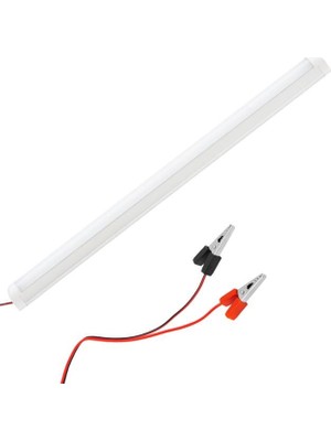 TeknoKapsül PM-11060 60CM 12V 10W T8 Ince 42 Smd LED 6500K Beyaz Lamba Akü Maşalı Anahtarlı