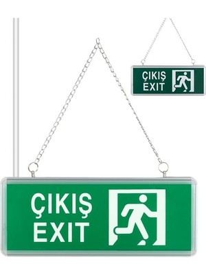 TeknoKapsül Zmr ZMR-670/Y.00 3W Tek Yön Acil Çıkış Yönlendirme Tabelası - Lambası (38X30X36MM)