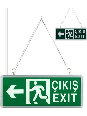 TeknoKapsül Zmr ZMR-670/Y.01 3W Sağ-Sol Yön Acil Çıkış Yönlendirme Tabelası - Lambası (38X30X36MM)