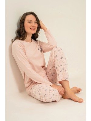 Moda Dua Rolypoly RP3902-S Kadın Uzun Kol Pijama Takım