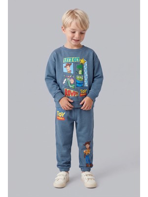 DeFacto Toy Story Lisanslı Baskılı Uzun Kollu Üst Lastikli Paça Alt 2'li Takım Erkek Bebek I3539A526WN