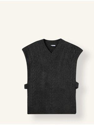 DeFacto Relax Fit V Yaka Triko Yelek I3042AX26WN