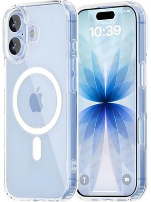 Mey İthalat iPhone 17 Şeffaf Polikarbonat ve Silikon Kılıf; Magsafe, Kablosuz Şarj Uyumlu