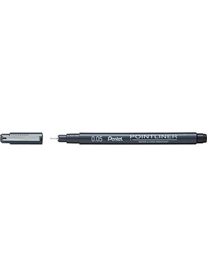 Mey İthalat Pointliner S20P-05A; Fineliner, Siyah, Suya Dayanıklı ve Solmaz, 0,05 mm