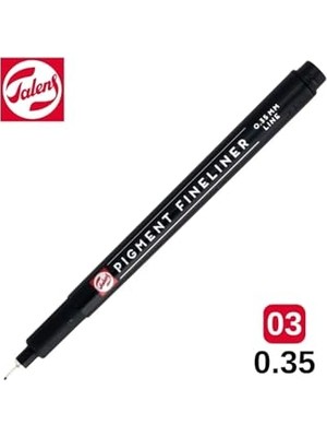 Mey İthalat Pigment Fineliner Teknik Çizim Kalemi; Siyah, 0.35 mm