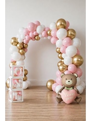 Mey İthalat Baby Shower Parti Kutlama Seti (Pembeone)
