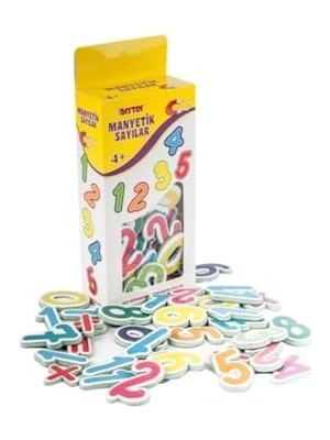 Mey İthalat Diytoy; Manyetik Sayılar, Eğitici, 34 Parçalı, Magnet Rakamlar, Mıknatıslı Sayılar